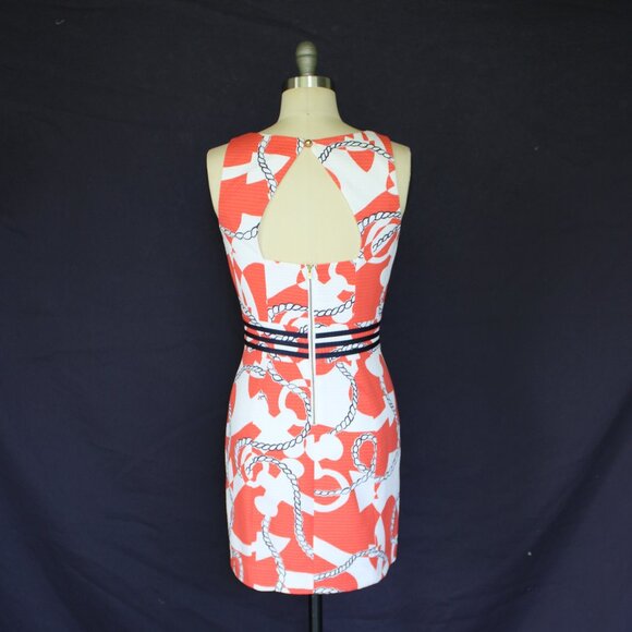 Lilly Pulitzer Kirkland dress tango orange booze cruize sailor nautical polo 2 - Picture 11 of 13